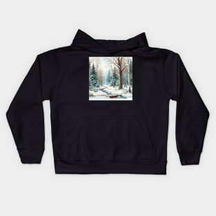 Winter Woodland Kids Hoodie